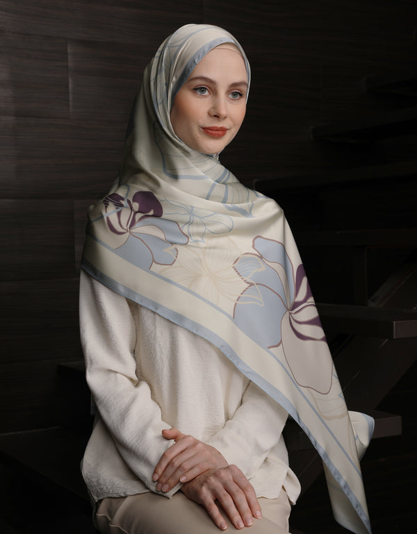 ZAYLA PRINTED SHAWL (BABY BLUE)
